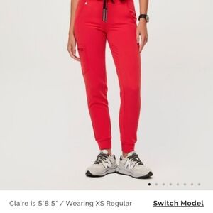 Figs Neon Red w Interchangeable Drawstring